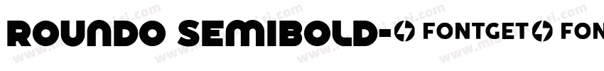 roundo semibold字体转换